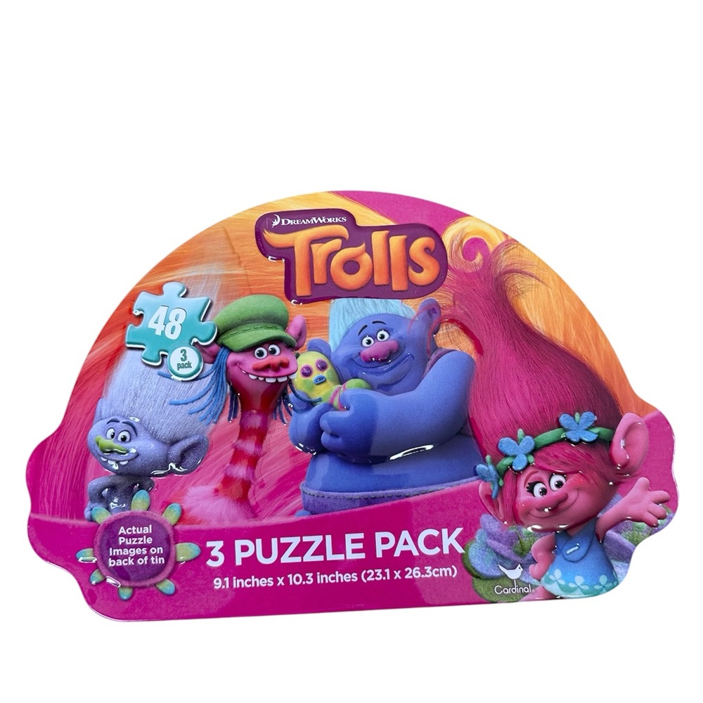 DreamWorks Trolls 3 Puzzle Pack Tin